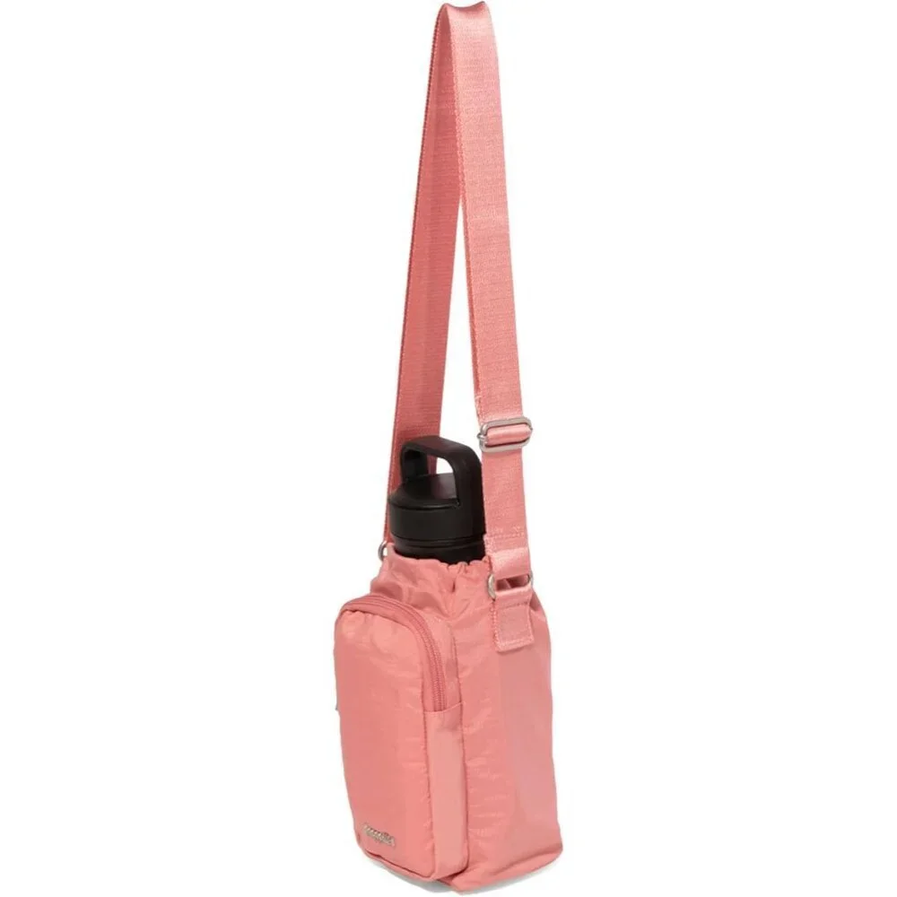Water Bottle Crossbody Women's Terracotta Food Safe PEVA Zipper Pouch